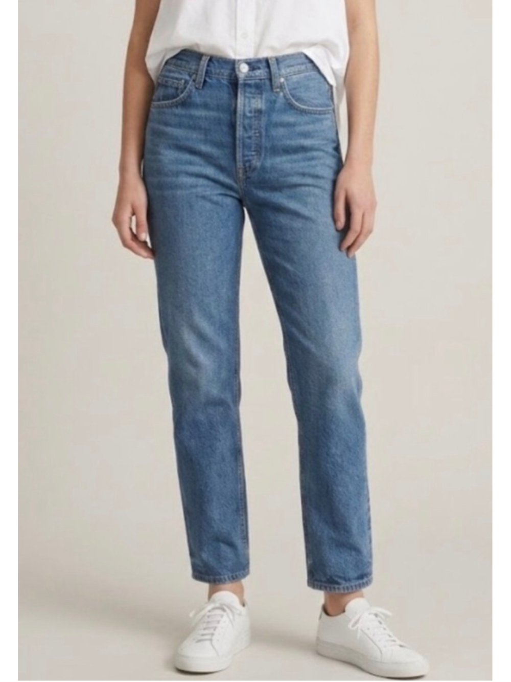 Citizens of Humanity Jolene High Rise Button Fly Jeans Women's 29 Blue Denim